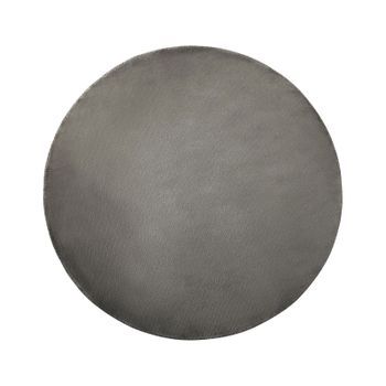 Alfombra De Viscosa Gris Oscuro 140 Cm Pelo Corto Sala De Estar Gesi Ii