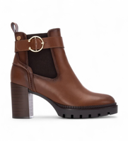 xti para mujer 14452102-camel botines 144521 marron 41 5 a 8cm cremallera casual