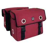 alforjas para bicicleta lona rojo 30 l willex