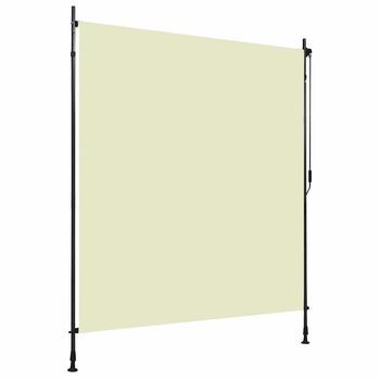 Estor Enrollable - Accesorio Para Exterior - Poliéster Y Acero - Crema (200x270cm)