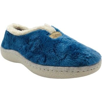 Pinturines Pantuflas Zapatillas de casa cerradas mujer J'Ortega C-376 azul para mujer