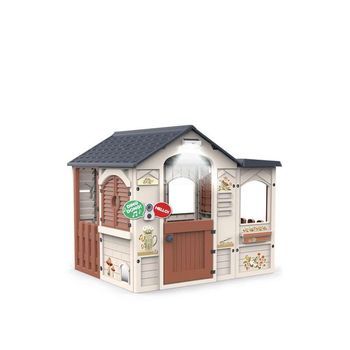 Casa Play Garden Con Luz Y Sonido. Ventanas Abatibles,buzón De Cartas Y Una Gatera Para Mascotas.122x103x104 Cm
