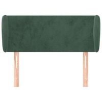 cabecero cama mueble de dormitorio de terciopelo verde oscuro 103 x 23 x 7888 cm verde m020008559