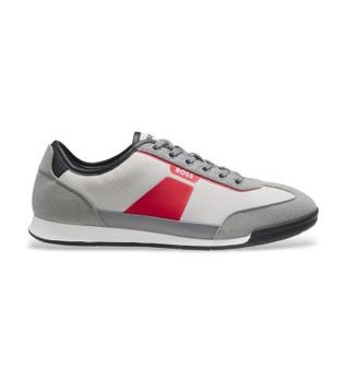 BOSS para hombre. 50563824 Zapatillas Nitan Lowp gris (41), Plano, Cordones, Casual