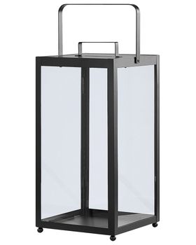 Linterna  53 cm metal negro