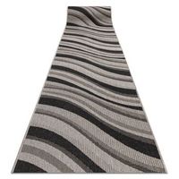 alfombra de pasillo sizal floorlux modelo 20353 plateado negro 80 cm 80x820 cm