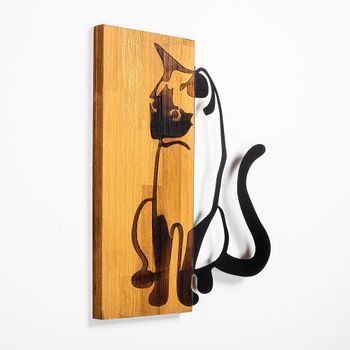 Decoración Pared De Madera Ma-282 Nogal Negro 58x47 Cm