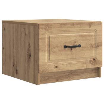 Mesa De Café Roble Artisan 49 X 50 X 37 Cm Madera De Ingeniería Vidaxl