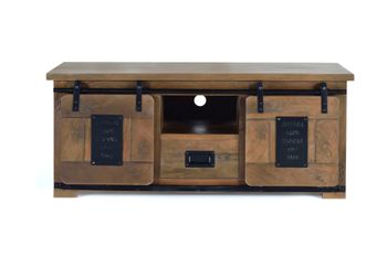 Mueble tv de madera de mango y metal