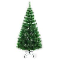 arbol navidad fibra verde liso 150cm 80x80x150 cm color verde