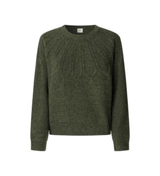 Pepe Jeans para mujer. PL7000061 Jersey Claudia verde (XS), Casual, Poliéster