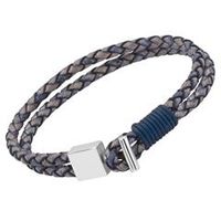 pulsera de cuero con cierre de acero