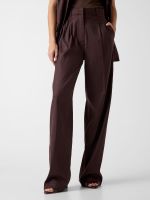 pantalones de mezcla de lino