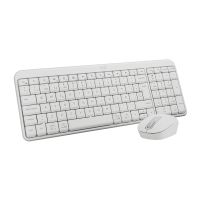 teclado  raton membrana logitech mk250 layout es inalambrico compacto blanco