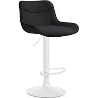 taburete de bar vonore en tela negro 51x49x85 cm clp