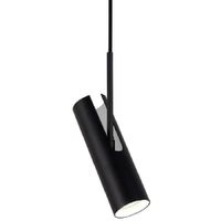 lampara de techo ajustable en metal negro diam6cm