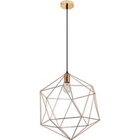 lampara de techo - lampara colgante diseno vintage - lara dorado