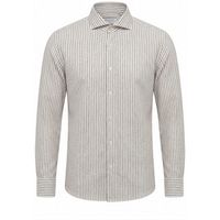 archivium camisa manga larga sr11ca nes slub h-722 mustang brown para hombre