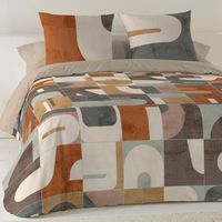 funda nordica 3 piezas 100 algodon cama 150 cm naturals puzzle