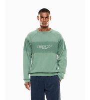 ea7 para hombre 7m001499af22483 sudadera logo series verde l casual poliester manga larga