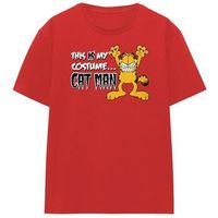garfield camiseta cat man para mujer