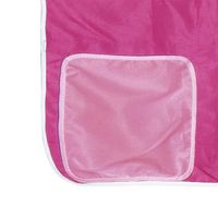 cama de altura para ninos con tunel aspecto rosa