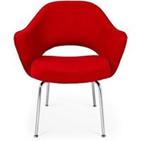 silla ejecutiva eero saarinen rojo