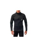 chaqueta running compressport hurricane waterproof hombre negro