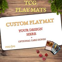 tapete de juego tcg personalizado de 24x14 tapete de juego personalizado con zonas accesorios de mesa para juegos de cartas coleccionables