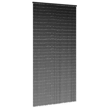 Cortina Para Puerta Insectos Gris Claro 100x200cm Bambú Vidaxl