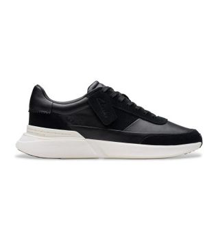 Clarks para hombre. 26178494 Zapatillas de piel Craft Pace negro (39.5), Plano, Cordones, Casual