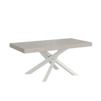 Mesa Extensible Volantis Cashmere 180/284x90 Cm Con Patas Blancas