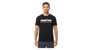 Camiseta de manga corta ironman copenhague negra para hombre