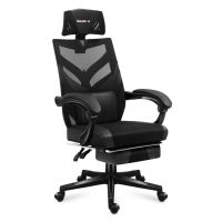 silla gaming huzaro combat 50 malla negra pc respaldo ajustable 140 kg