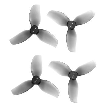 2 pares / 6 pares HQProp T2.8X2.4X3 2824 2.8 pulgadas 3 agujeros hélice de 3 palas gris eje de 1.5 mm para drones de car