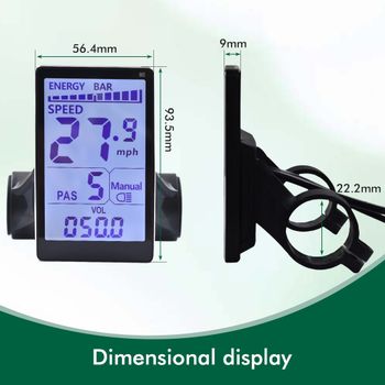 Pantalla LCD UART2 M5 para Bicicleta Eléctrica, Panel de Velocímetro para E-Bike, Accesorios para Bicicleta Eléctrica y Scooter