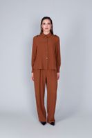 camisa acampanada brown