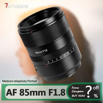 7artisans AF 85mm F1.8 Lente de cámara sin espejo con enfoque automático de fotograma completo para fotografía de retratos con Sony E Mount A7RIII ZVE-10 Z L