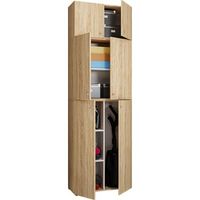 gabinete de limpieza de gabinete de escoba de madera lona a
