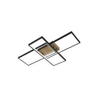 plafon led 134w 14740lm 3000-6500k 79cm negromadera regulable serie madaleta