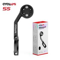 soporte de faro de aleacion de aluminio montaje de doble cara soporte para ciclocomputador gps modelo cyclami s5 compatible con garmin xoss igpsport para bicicletas de montana y de carretera