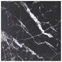 tablero mesa diseno marmol vidrio templado negro 70x70 cm 6 mm vidaxl