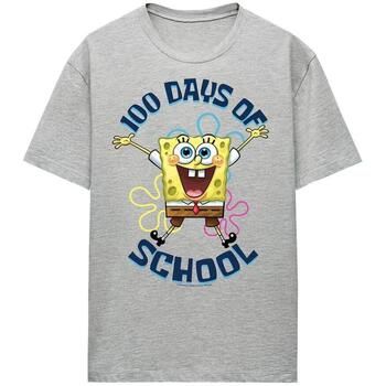 Spongebob Squarepants Camiseta 100 Days Of School para mujer