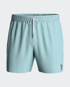 Short de baño a rayas
