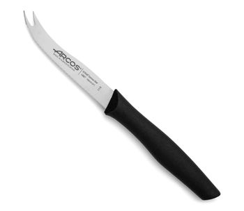 Cuchillo queso acero inoxidable 105 mm mango polipropileno negro