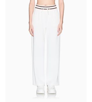 A|X Armani Exchange para mujer. XW002073AF10804U1003 Pantalón Jogger contrast negro (XS), Blanco, Casual, Modal