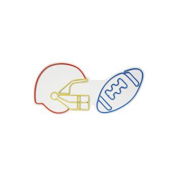 Iluminación Led Decorativa De Plástico Nfl Football Blue Multicolor 55x27x3 Cm