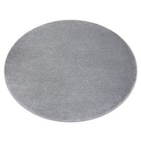 alfombra softy circulo llanura color solido gris circulo 200 cm