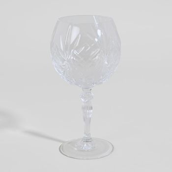 Vaso de cóctel de cristal tallado transparente