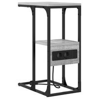 mesita de noche  armario de noche  mesa de noche con cajon gris sonoma 415 x 26 x 605 cm